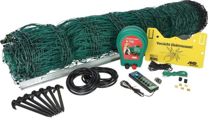 Kit complet clôture électrique volailles Garde-Poule avec électrificateur à  accumulateur - Lacmé